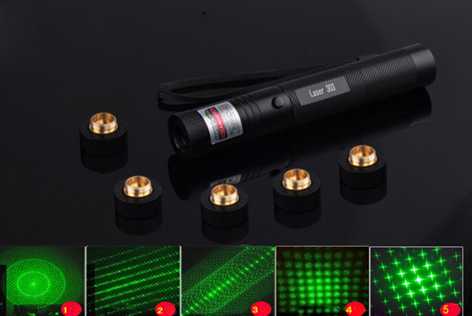 Puissant pointeur laser vert - 303 Torche laser verte haute