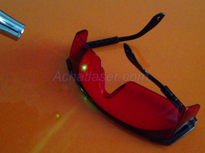 lunettes de sécurité pour pointeur laser vert