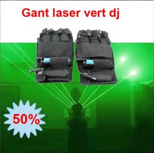 gants laser vert dj