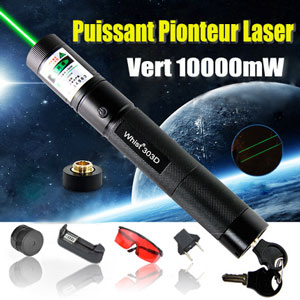 Laser stylo 10000mw vert ultra puissant pas cher.