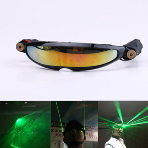 Achetez DJ lunettes laser rouge / vert avoir trois modes disponibles